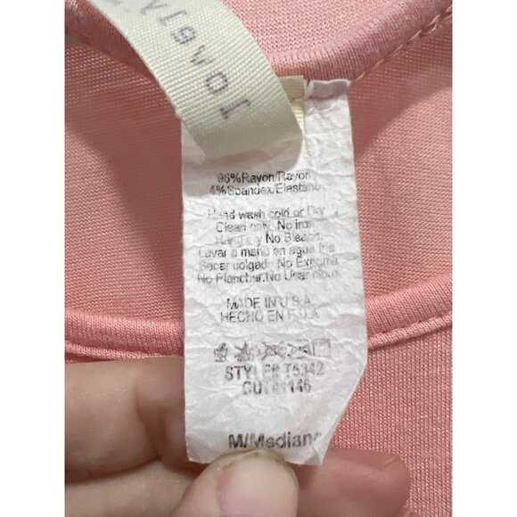 Lovely Souls Happy Short Sleeve Graphic T Shirt Size M High Low Minimalist Basic - Picture 3 of 6